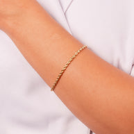 Pulsera trenzada oro