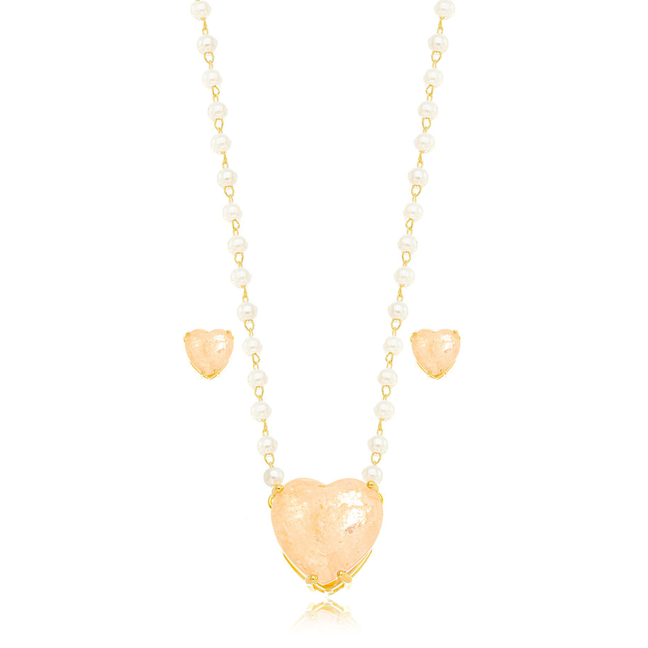 Conjunto perla morganita