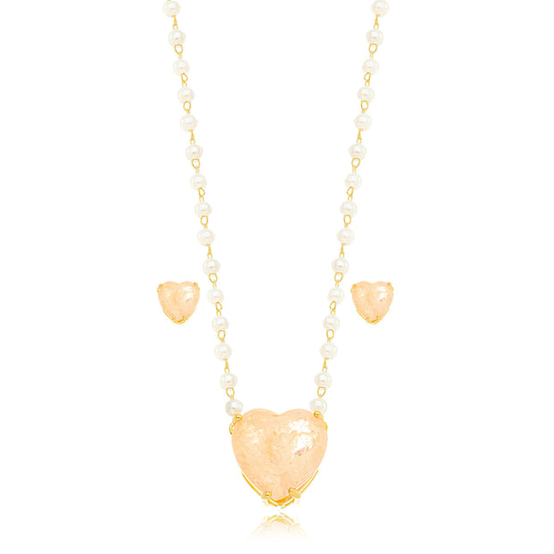 Conjunto perla morganita