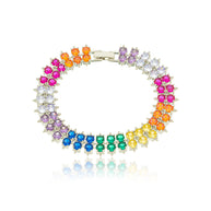 Pulsera colores rodio