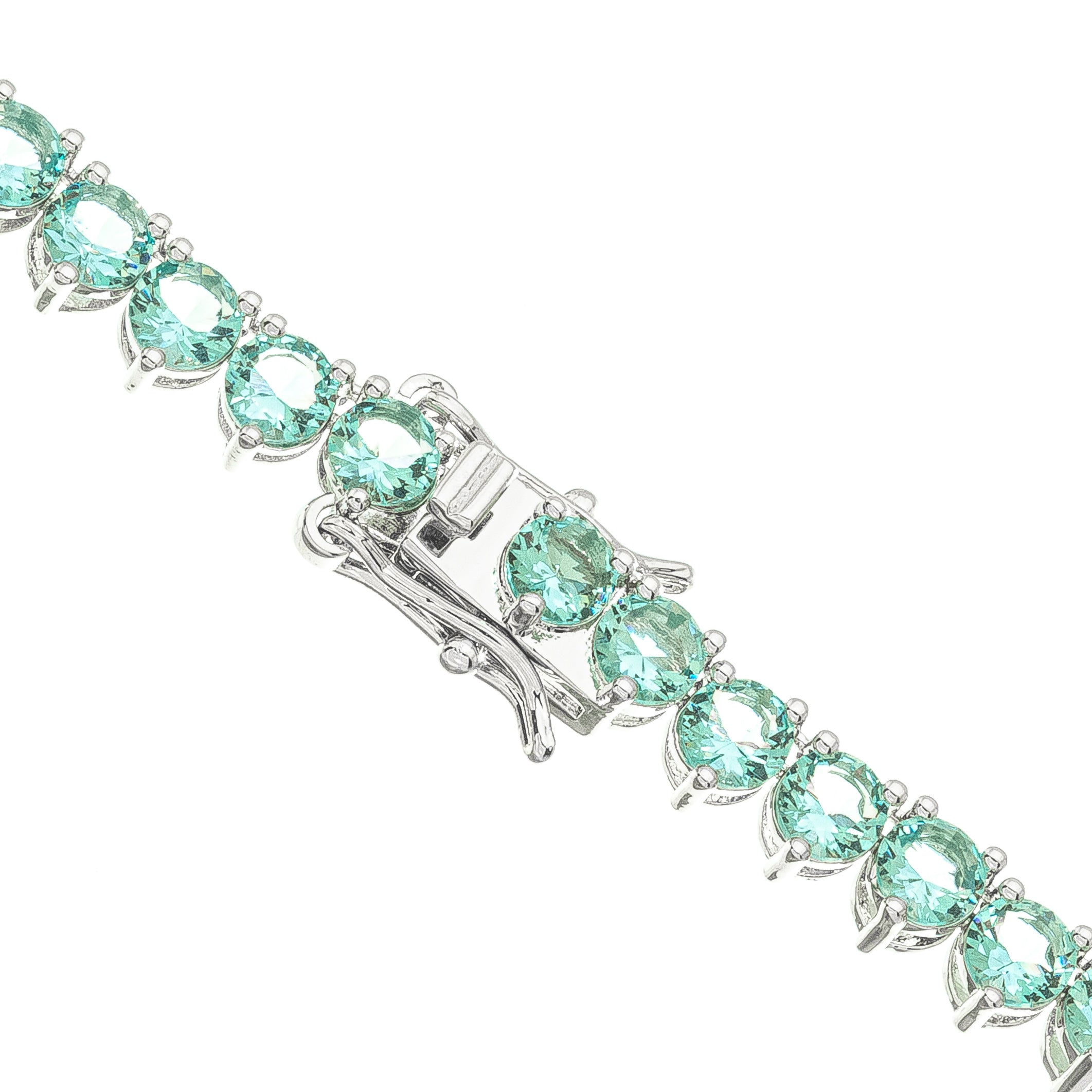 Collar choker riviera turmalina rodio