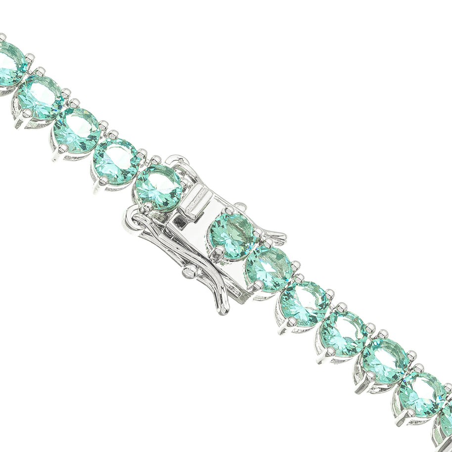 Collar choker riviera turmalina rodio