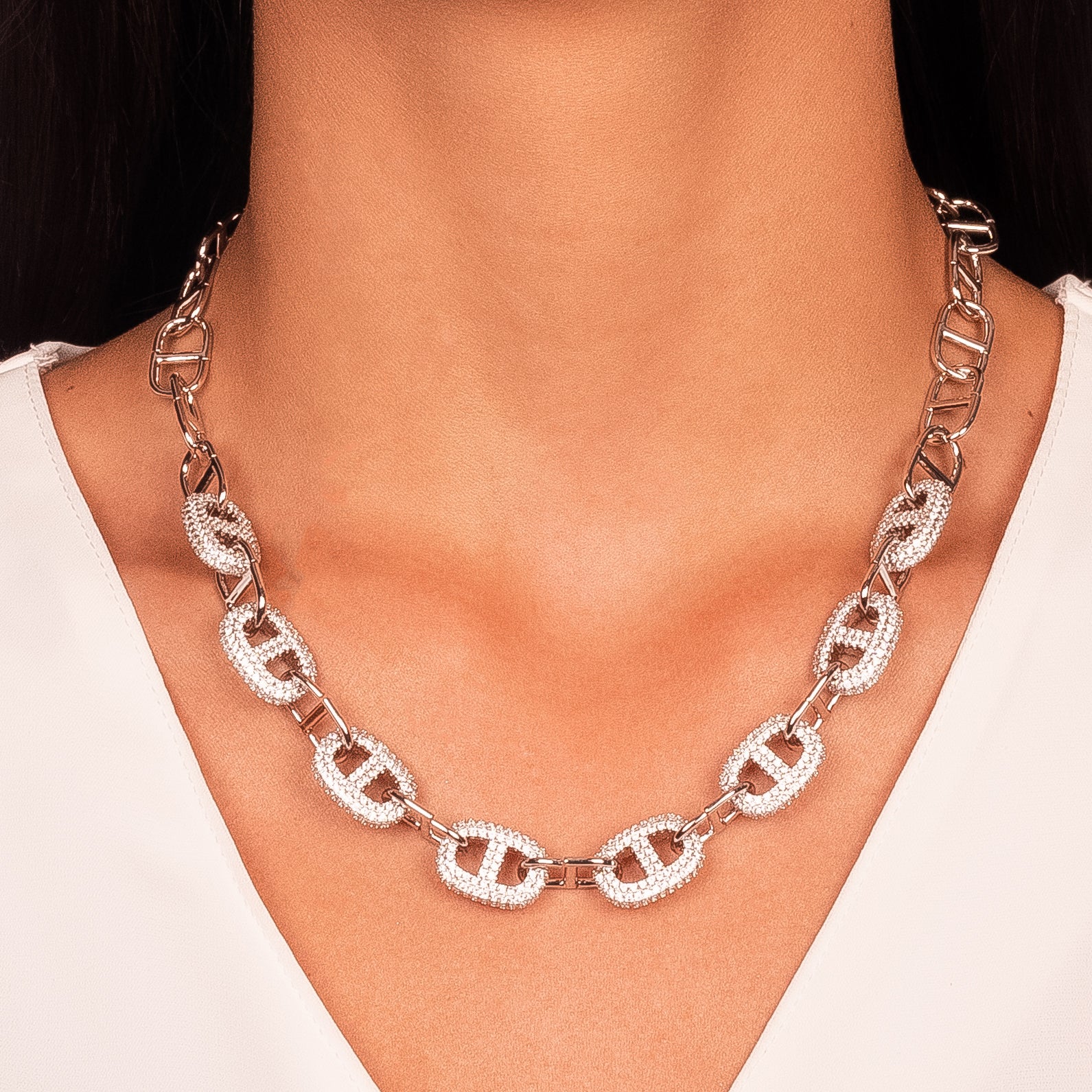 Collar lacre rodio
