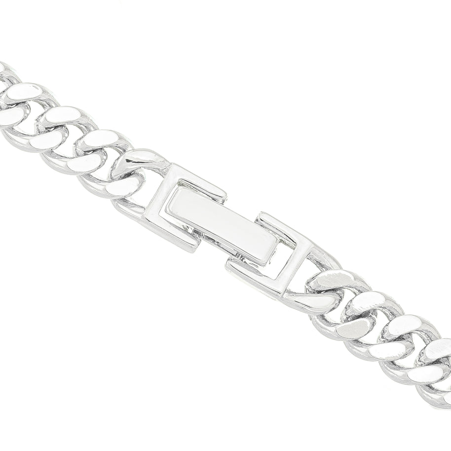 Collar grumet amatista rodio