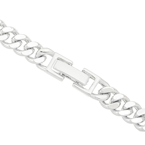 Collar grumet amatista rodio