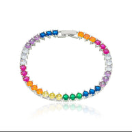 Pulsera riviera colores rodio