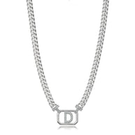 Collar eslabones grumet letra D