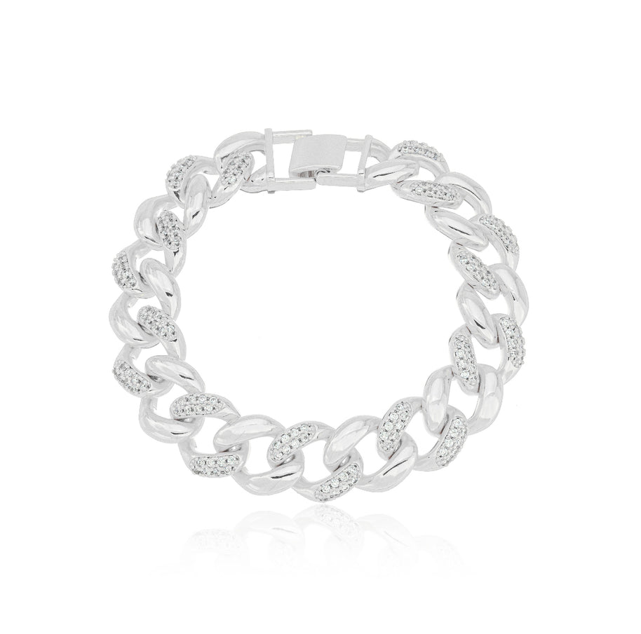 Pulsera eslabones rodio