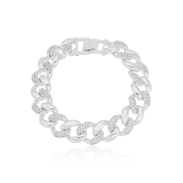 Pulsera eslabones rodio