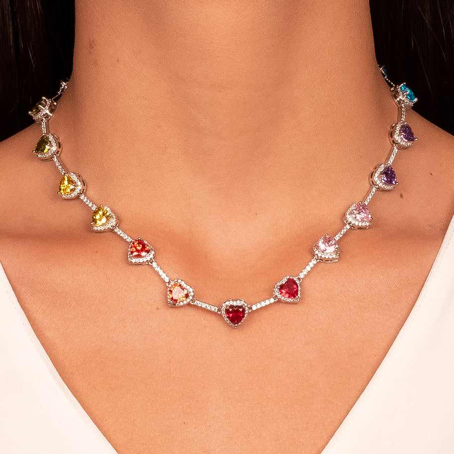 Conjunto corazón color