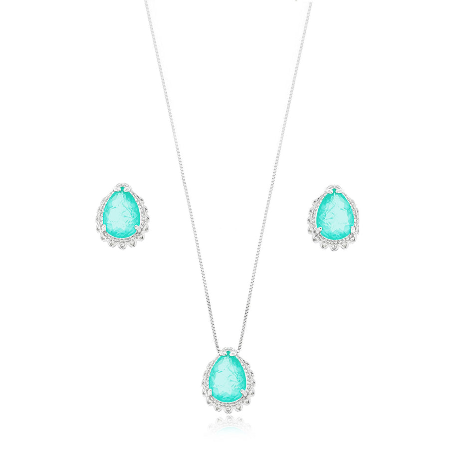 Conjunto gota turmalina