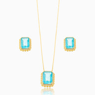 Conjunto rectangular acqua marine