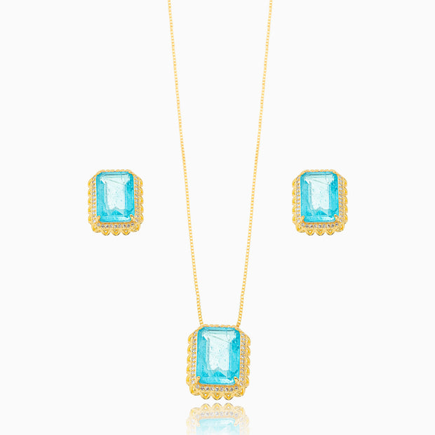 Conjunto rectangular acqua marine