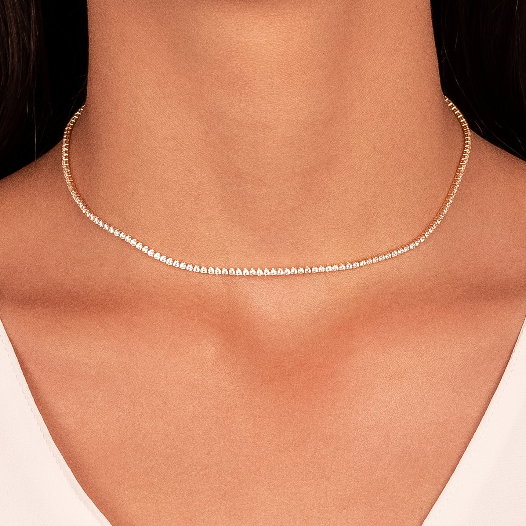 Collar riviera delgada