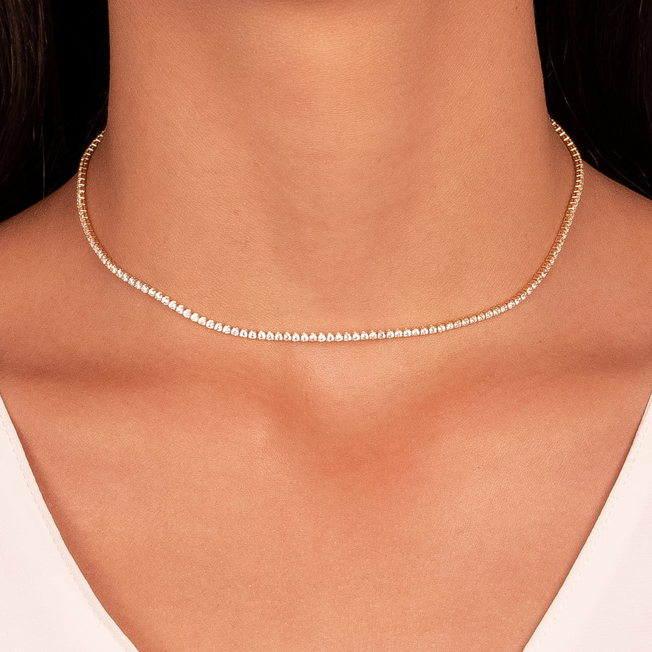 Collar riviera delgada