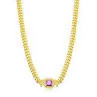 Collar grumet  amatista