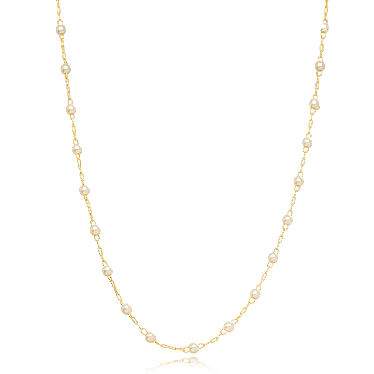 Collar choker perlas