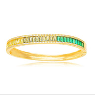 Brazalete baguette verde