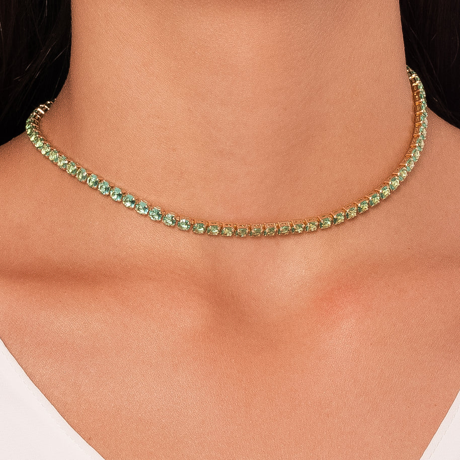 Collar choker riviera turmalina